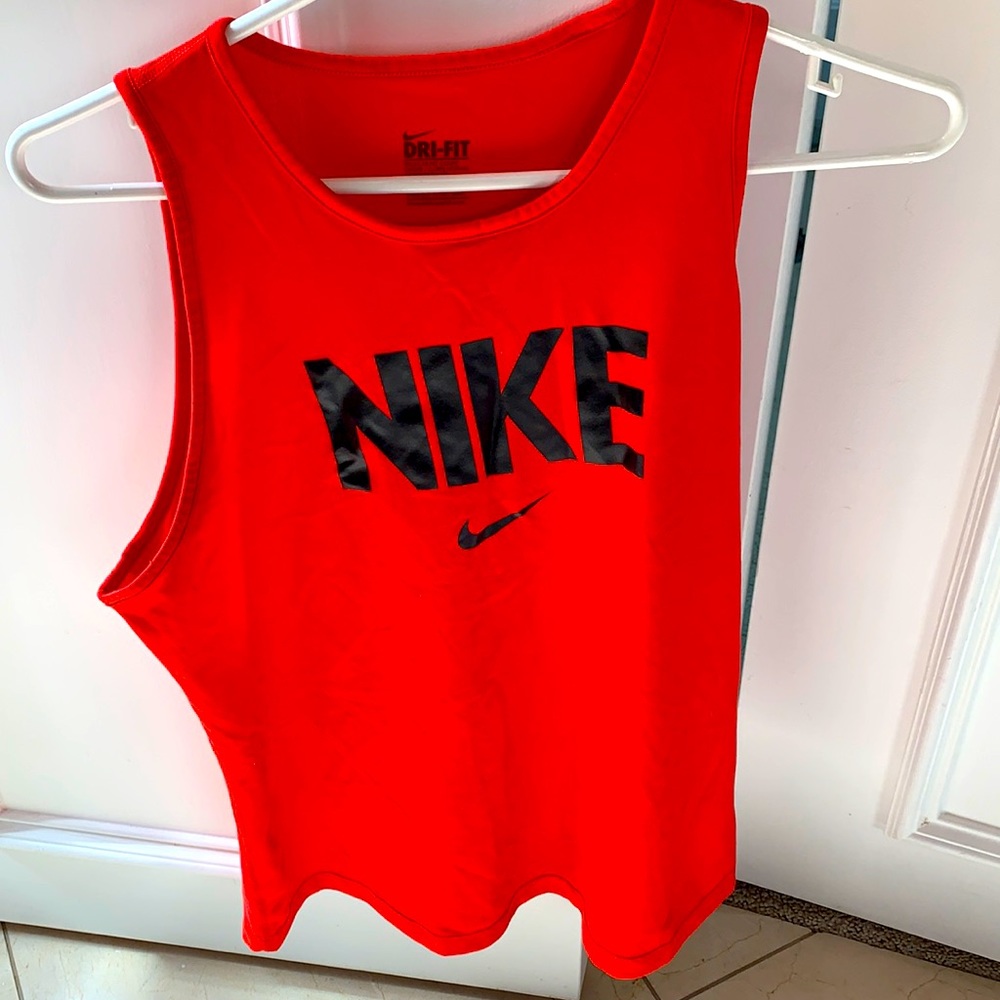 Nike loose bright red tank